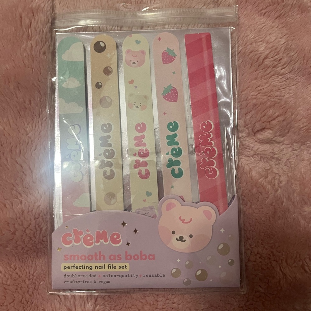 Smooth as Boba Nail File Set - Multicolor Crème Shop
